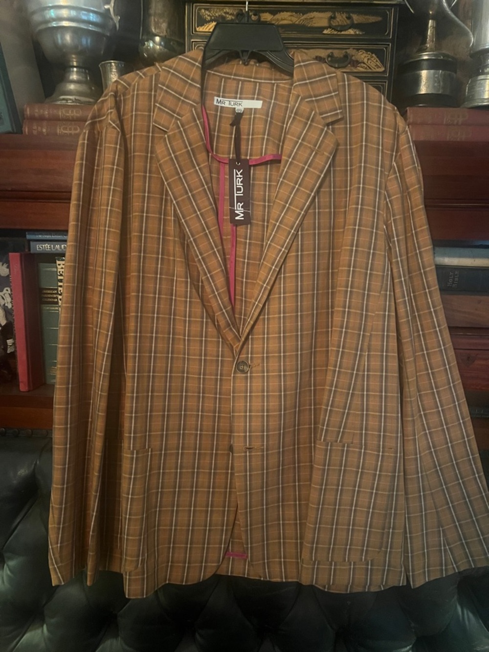 Mr Turk Brown Plaid Blazer